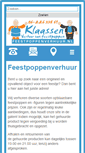 Mobile Screenshot of feestpoppenverhuur.nl